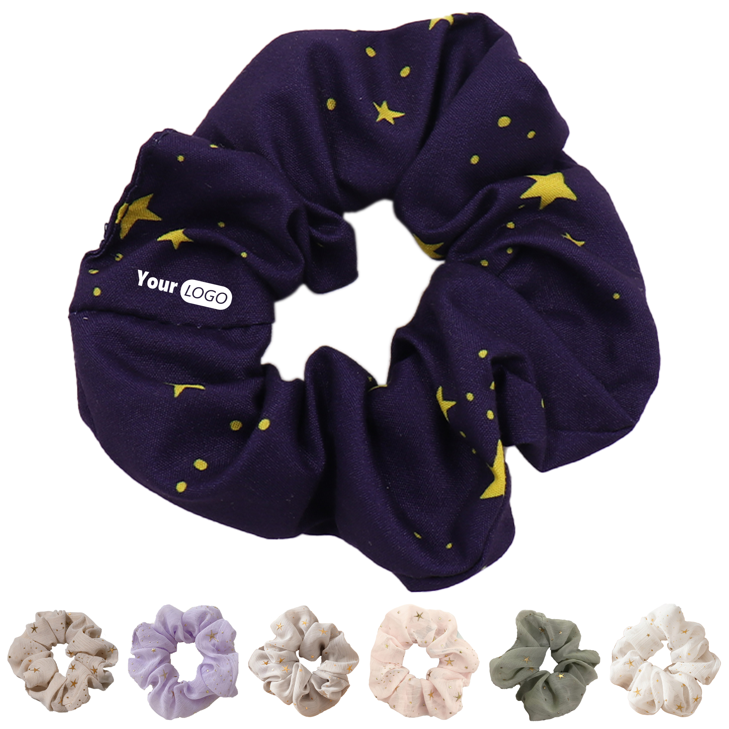 Polyester Gentle Decoration Hair Scrunchie 7
