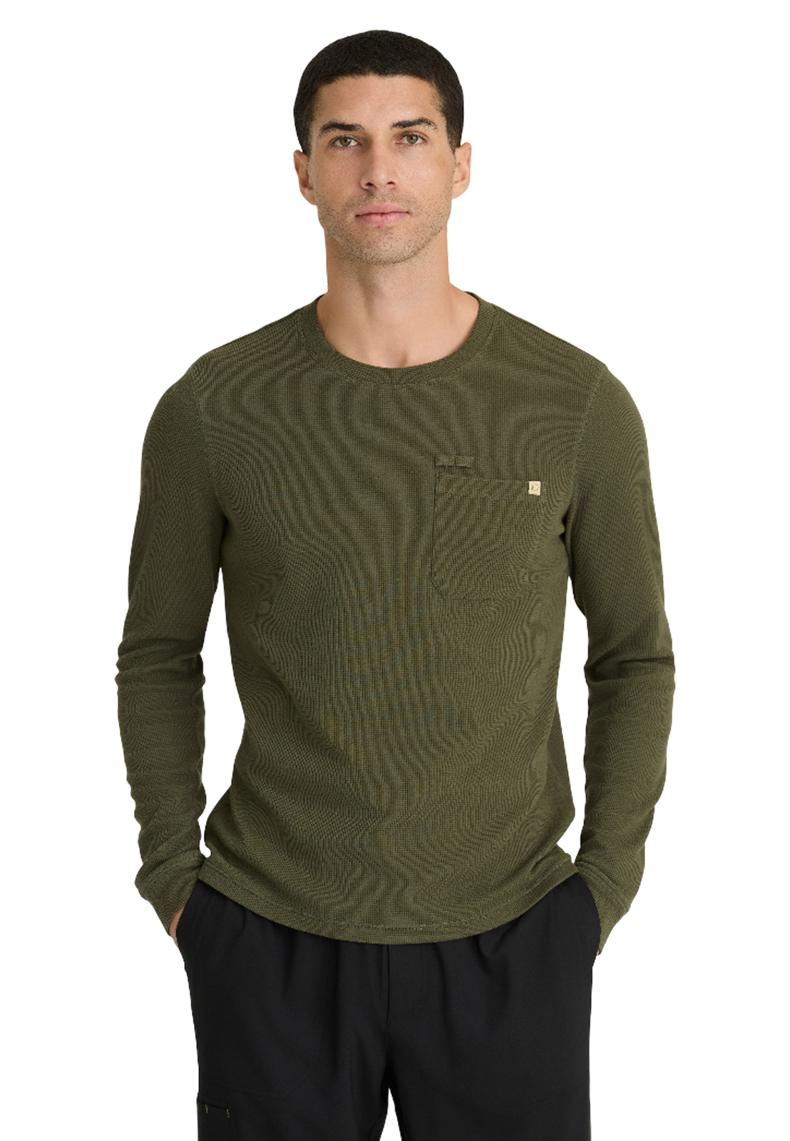 Grey's Anatomy Evolve Stretch - Men's One-Pocket Nomad Waffle Knit Top 10