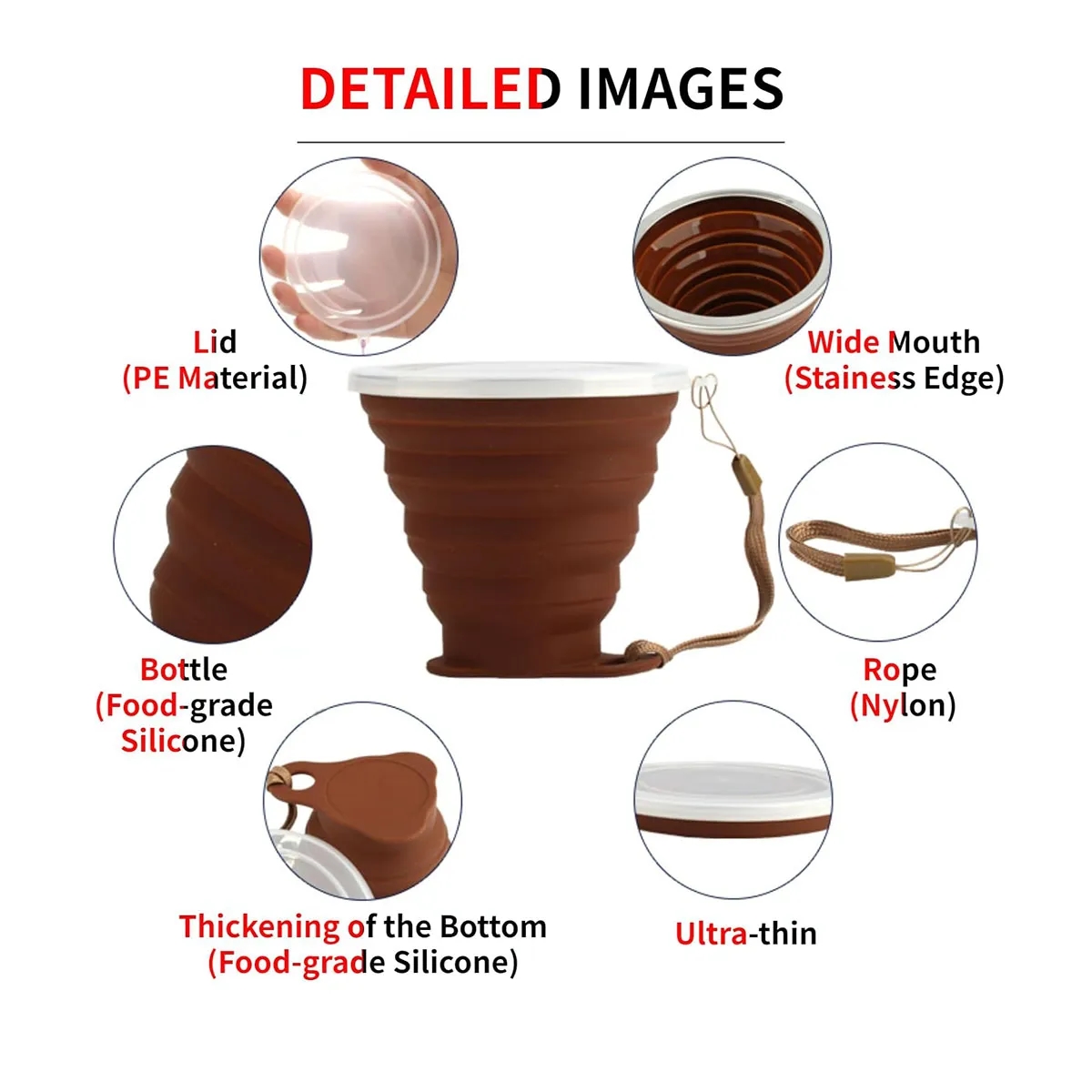 9oz Silicone Collapsible Travel Cup 2