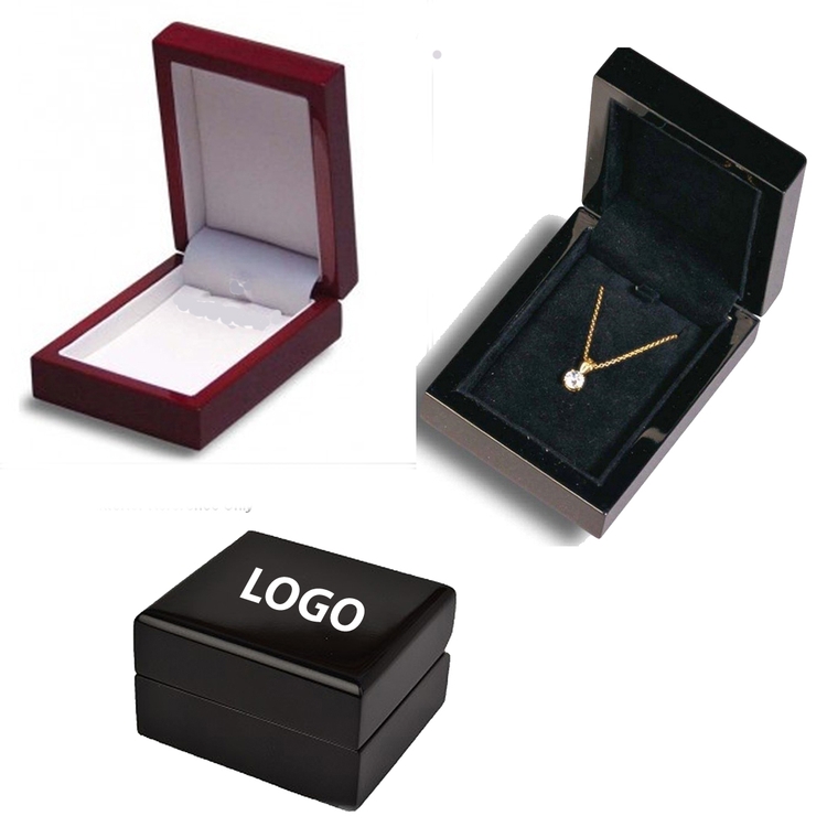 Piano Lacquer Black Finished Wood Jewelry Box 1