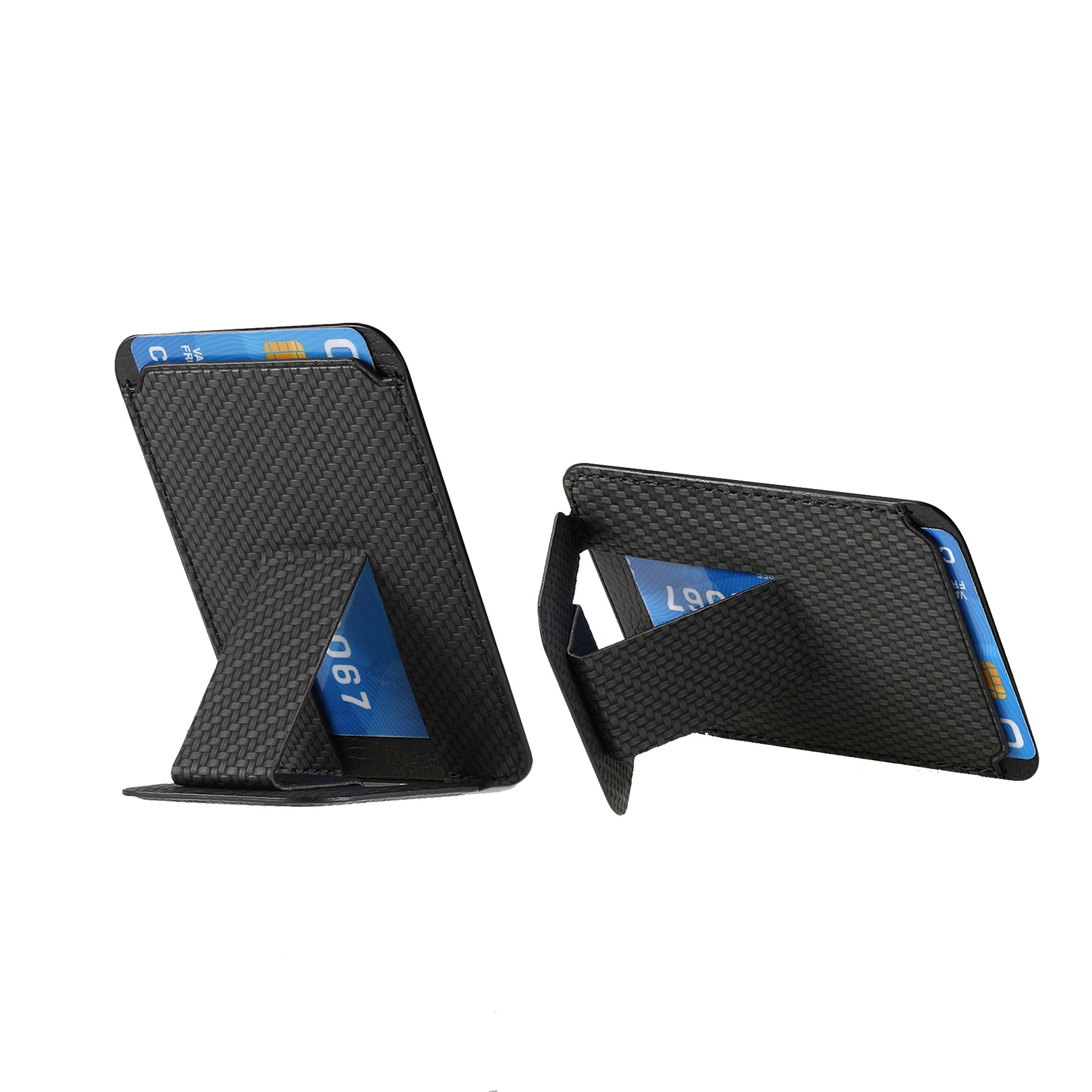Multi-Functional Carbon Fiber Phone Holder Card Case 4