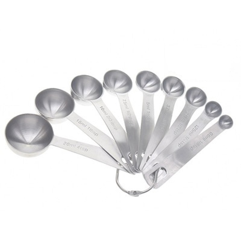 9pcs Round-head Measuring Spoons Set 2
