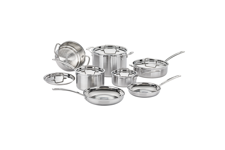 Cuisinart MultiClad Pro Triple Ply Stainless Cookware 12-Piece Set 2