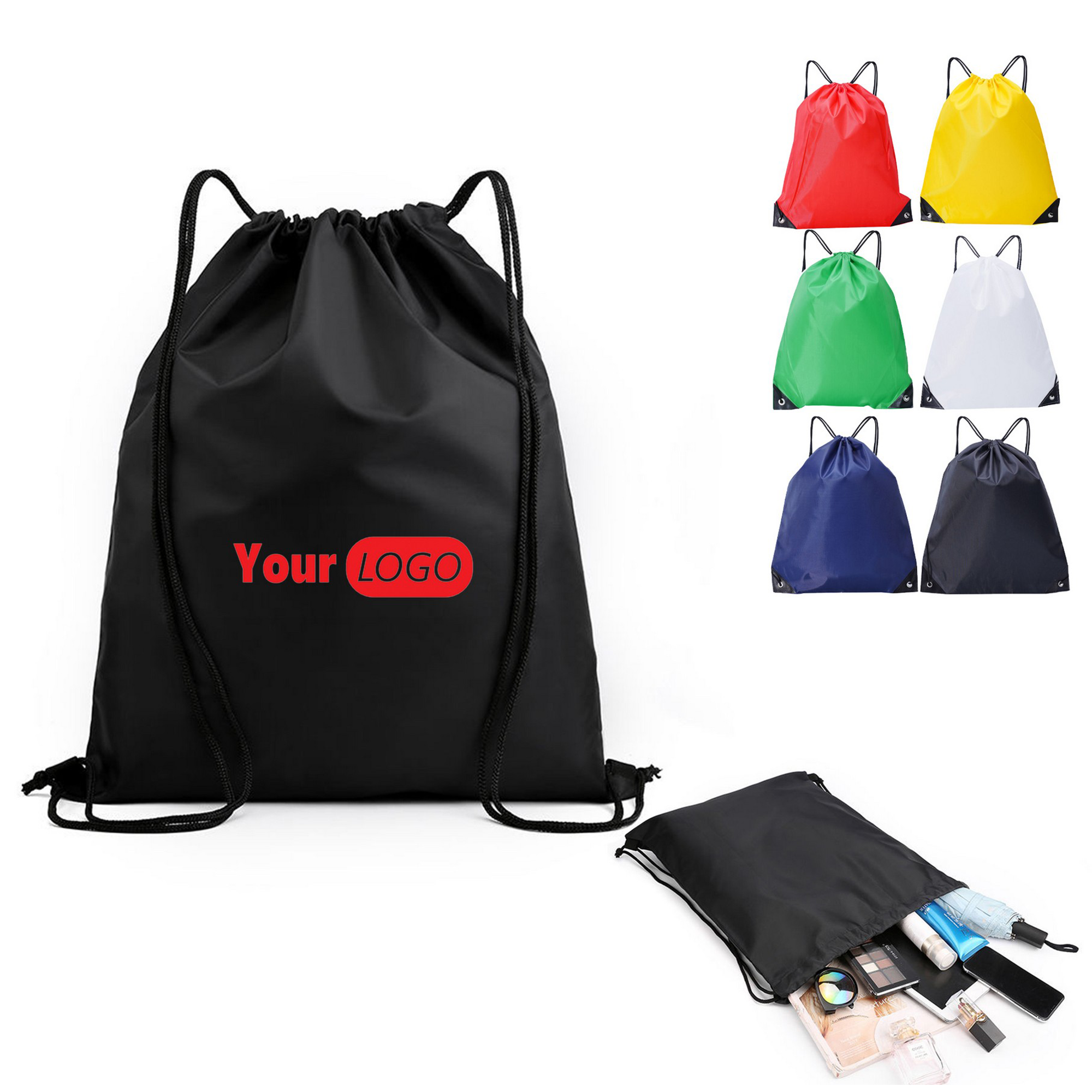 Drawstring Backpack 210D Polyester 2