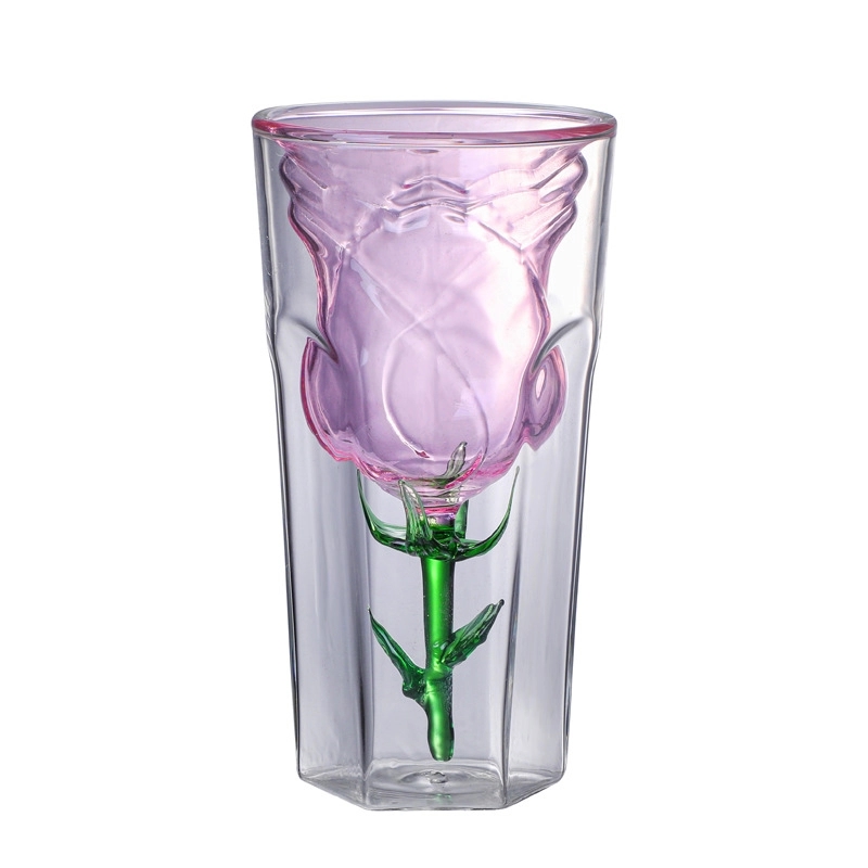 6 OZ. Rose Glass Wine Champagne Gift Drinking Cup 7