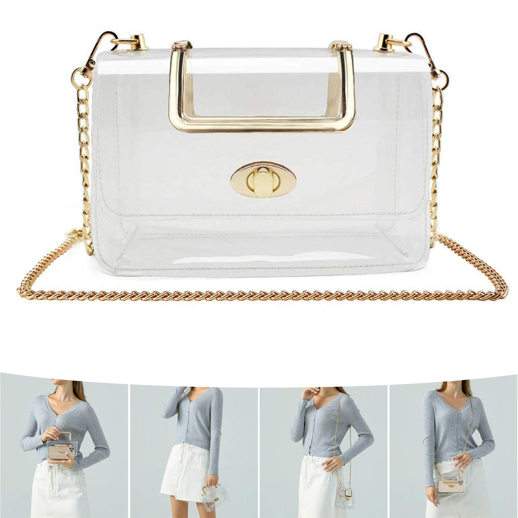 Transparent Clutch Clear Purse 2