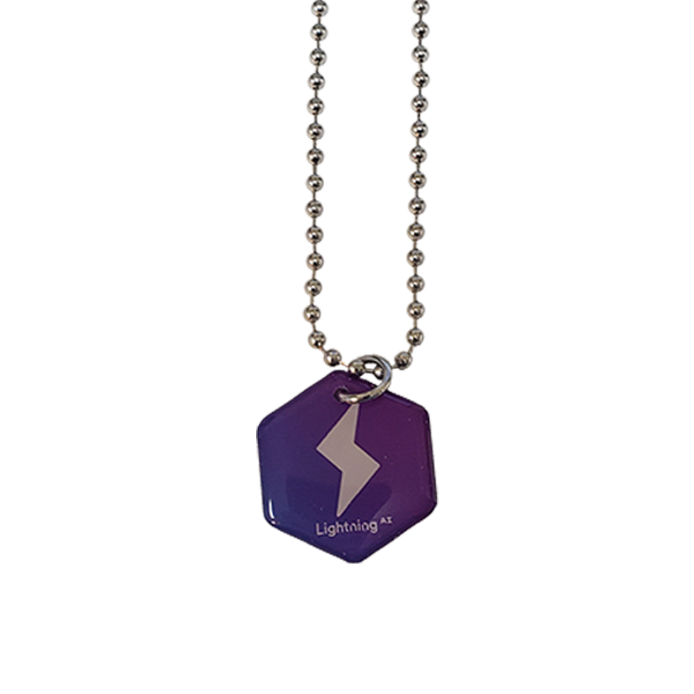 Ball Chain Necklace with Custom Pendant / Charm - Up to 1 Sq.In. 2