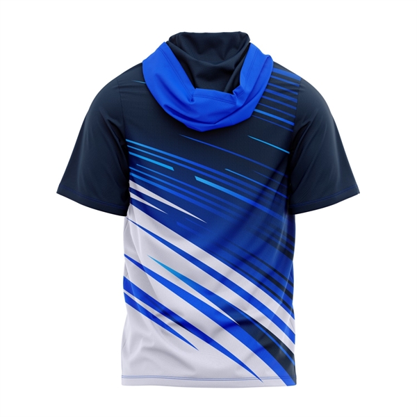 Unisex & Kids' Sublimation Brushed Milk Silk SS Hooded Tee 6