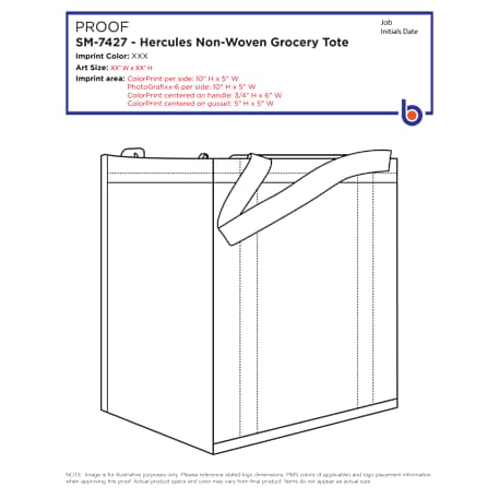Hercules Non-Woven Grocery Tote 345