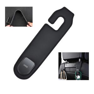 Stylish PU Leather Car Seat Single Hooks 1