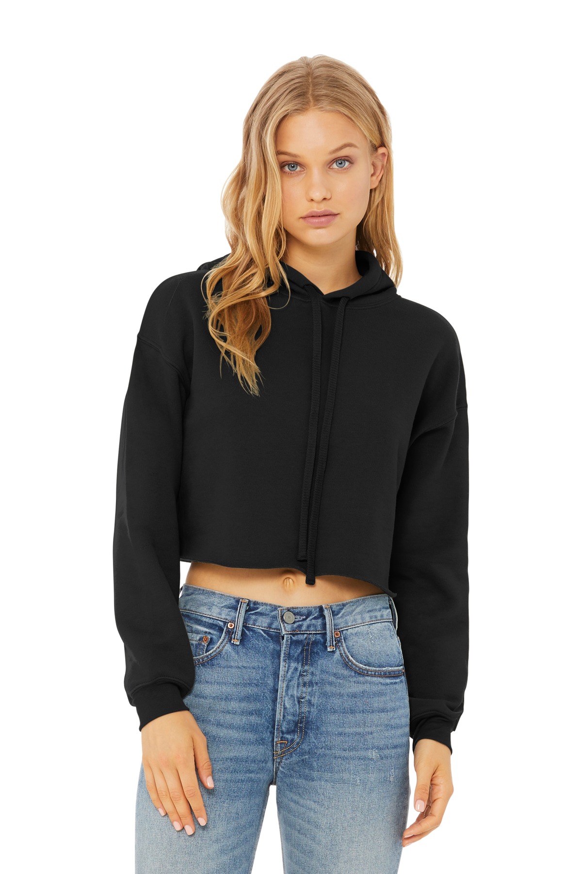 BELLA+CANVAS Women's Sponge Fleece Cropped Fleece Hoodie. BC7502 39
