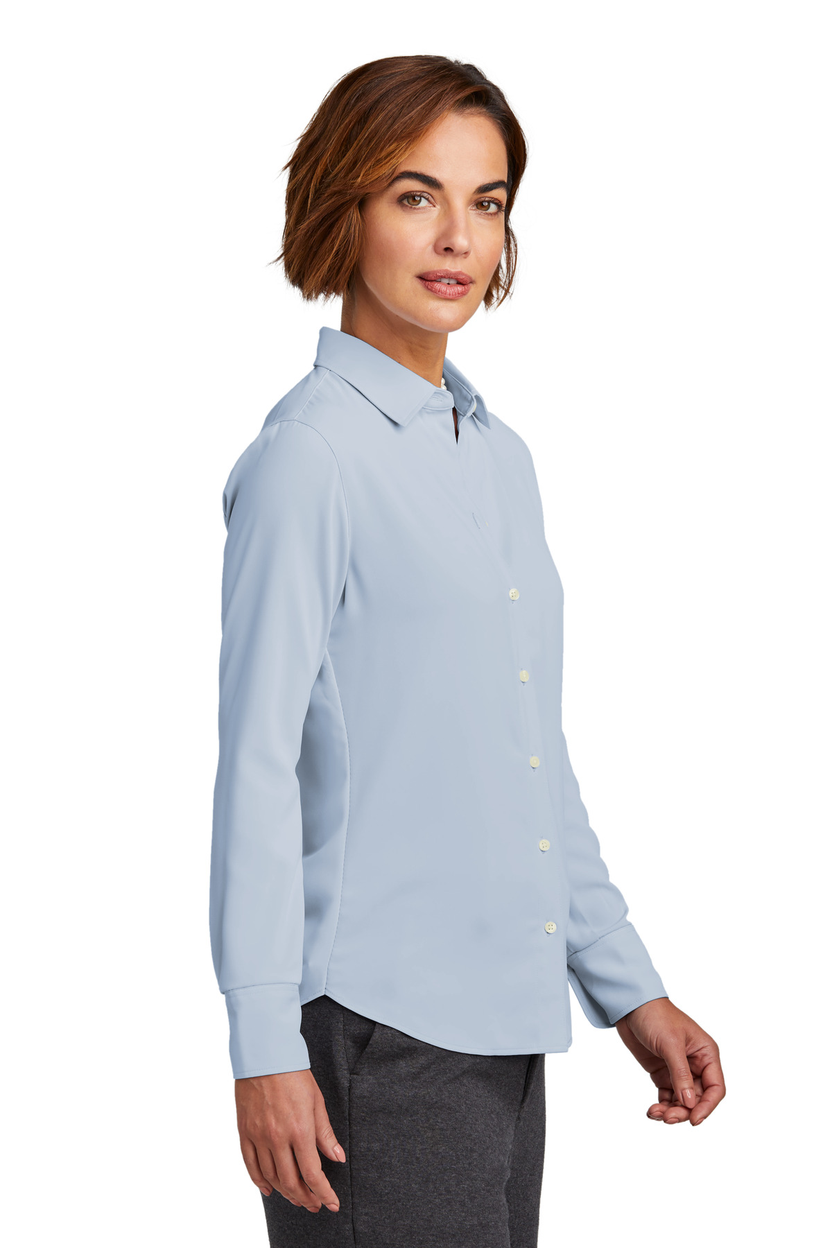 Brooks Brothers Women's Full-Button Satin Blouse BB18007 10