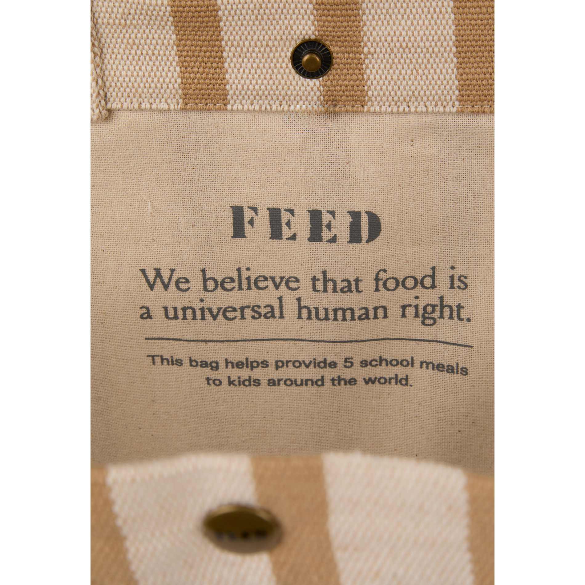 FEED Cotton and Jute Striped Tote 6