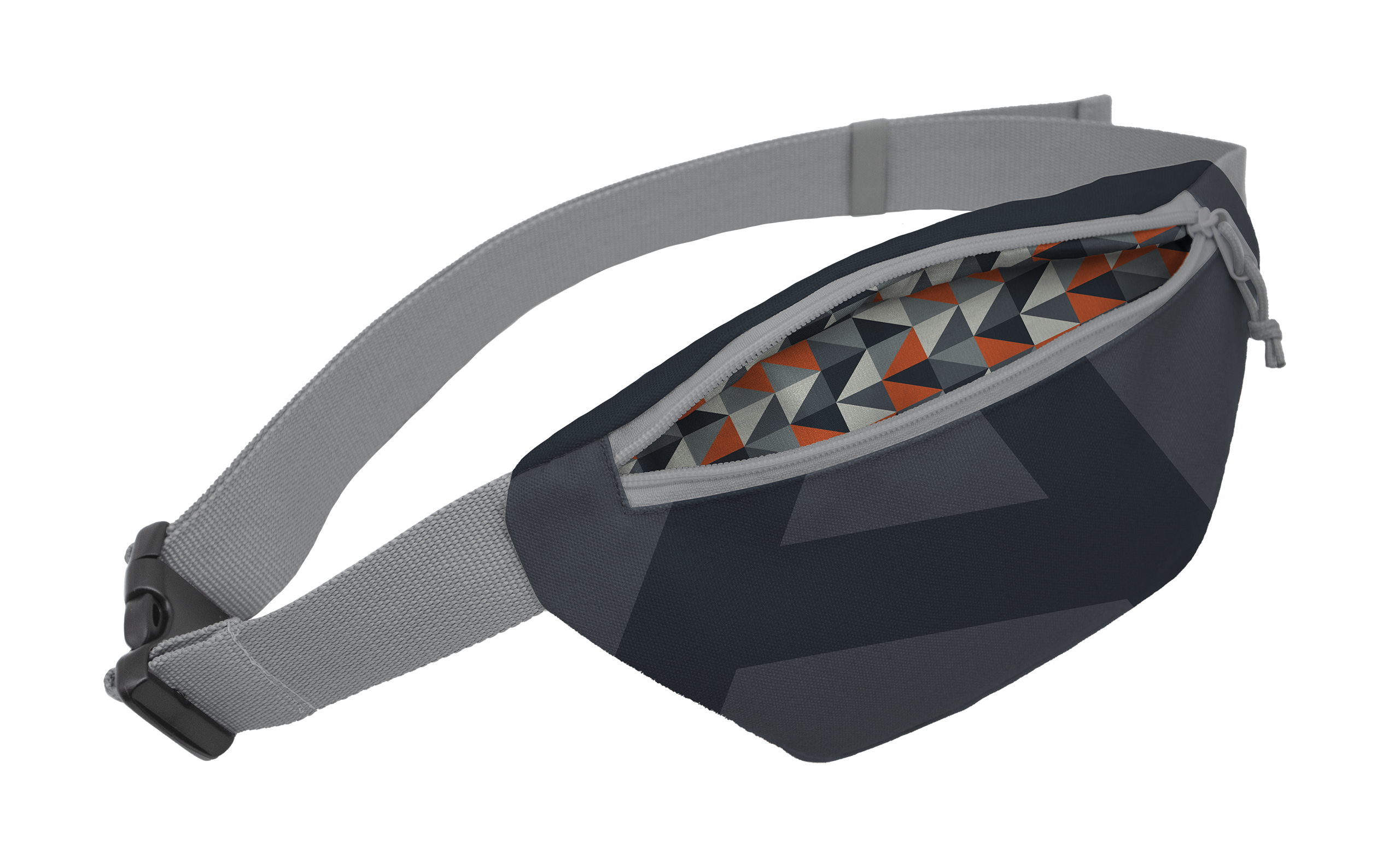 Full Color Canvas Fanny Pack with Printed Lining