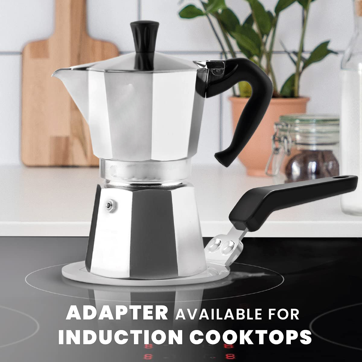 The Perfect Stove Top Aluminum Espresso Coffee Maker---6 Cups 3