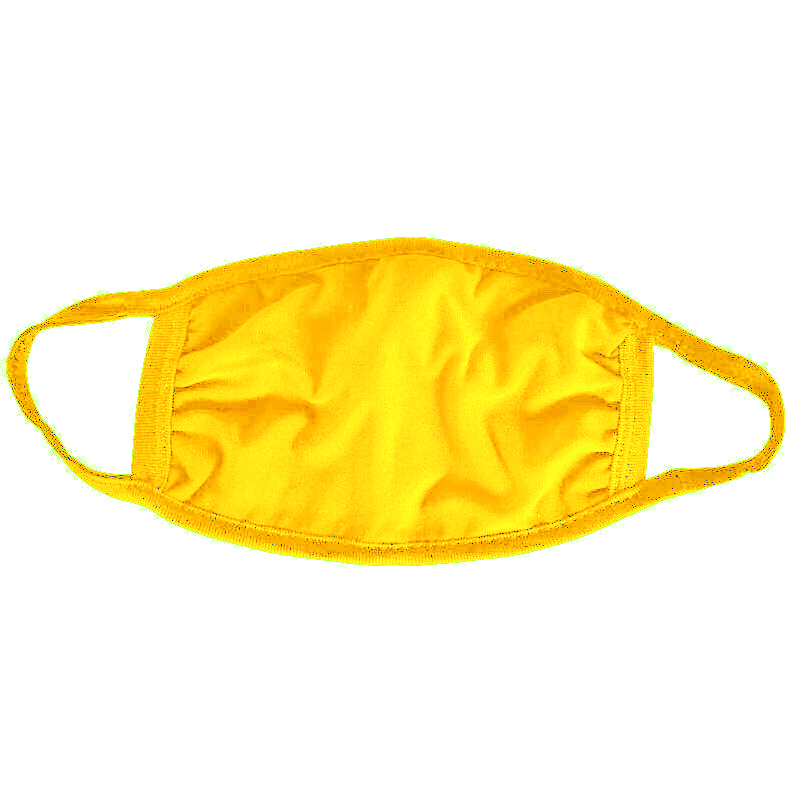 Gold Cotton Face Mask 2