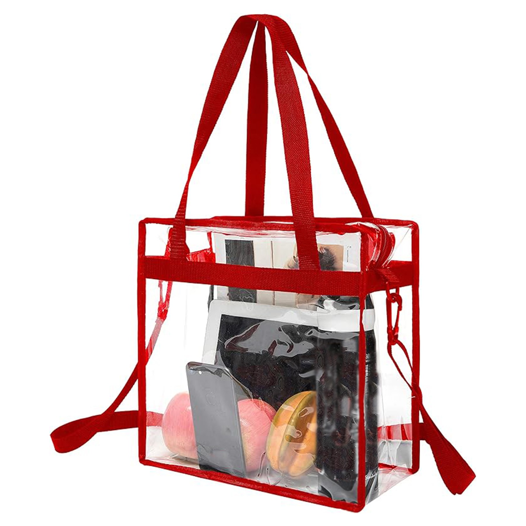Clear Tote Bag w/Zipper Closure 5