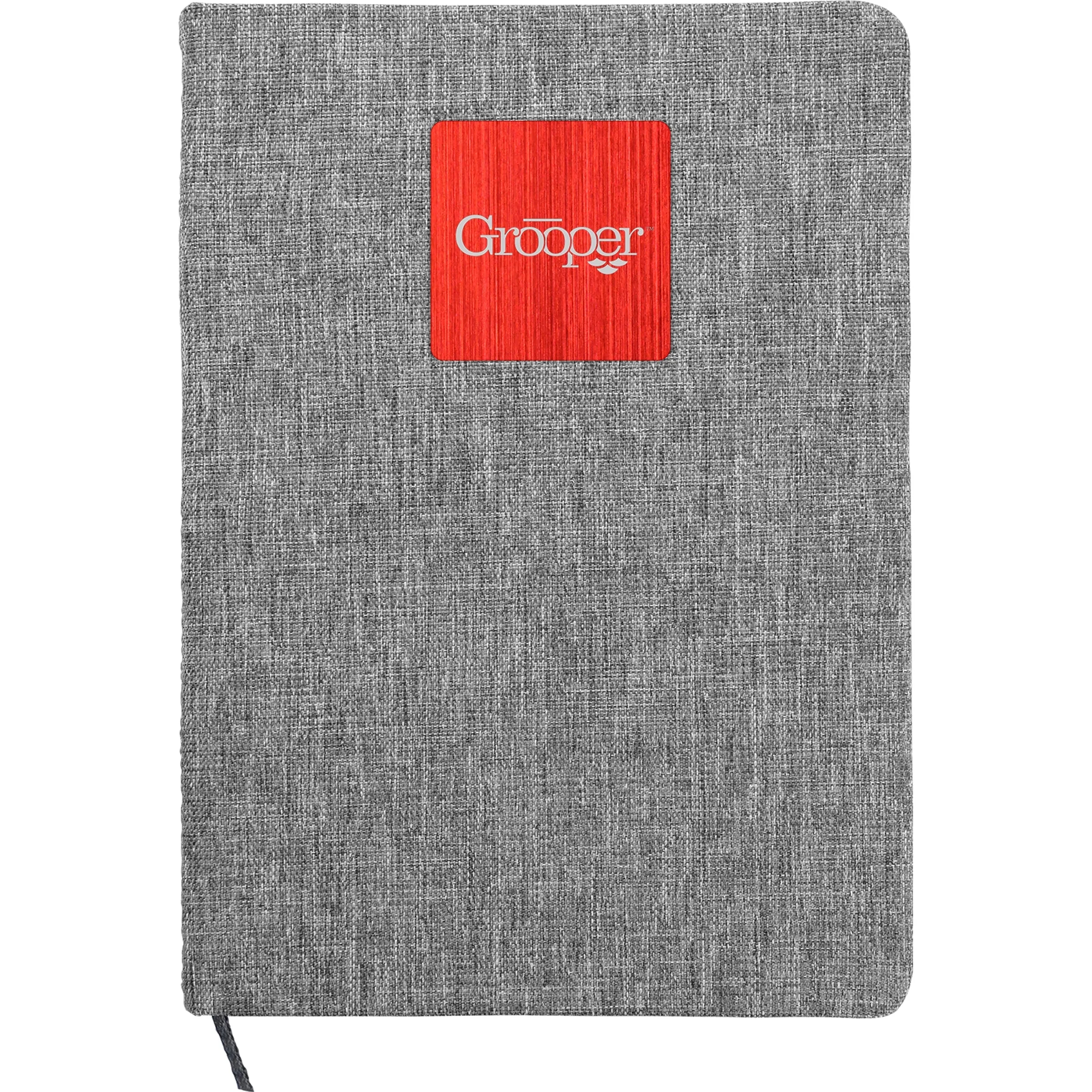 Heathered Recycled Notebook with Metal Accent 13