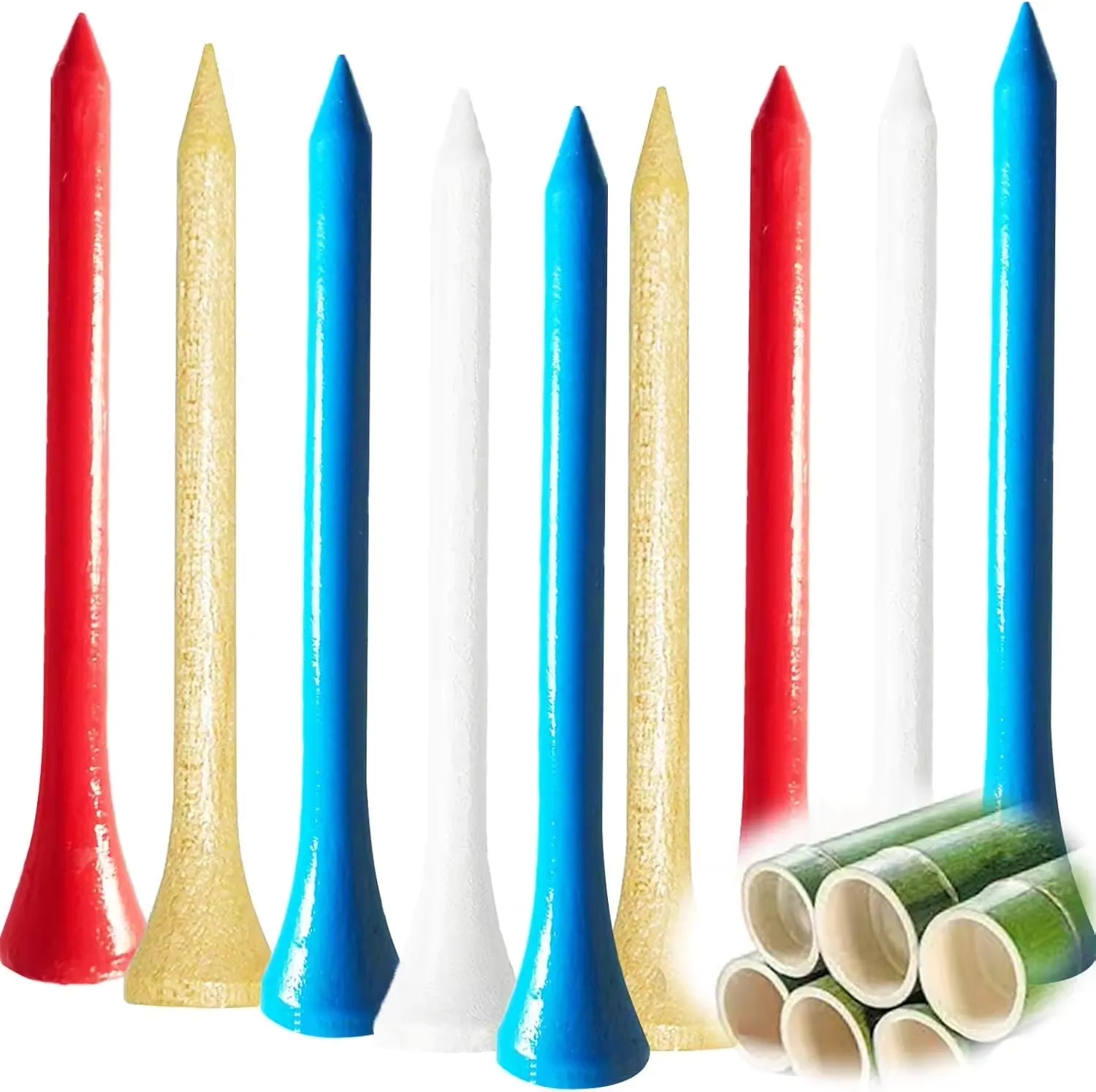 Golf Tees Professional Natural Wood 3