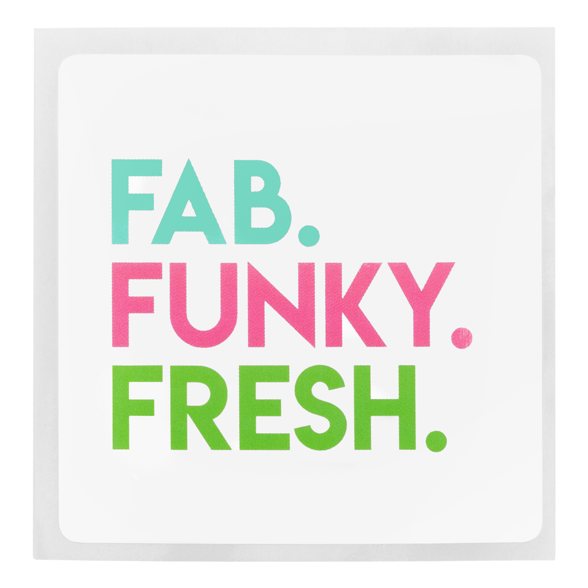 Square Rounded Corner Sticker