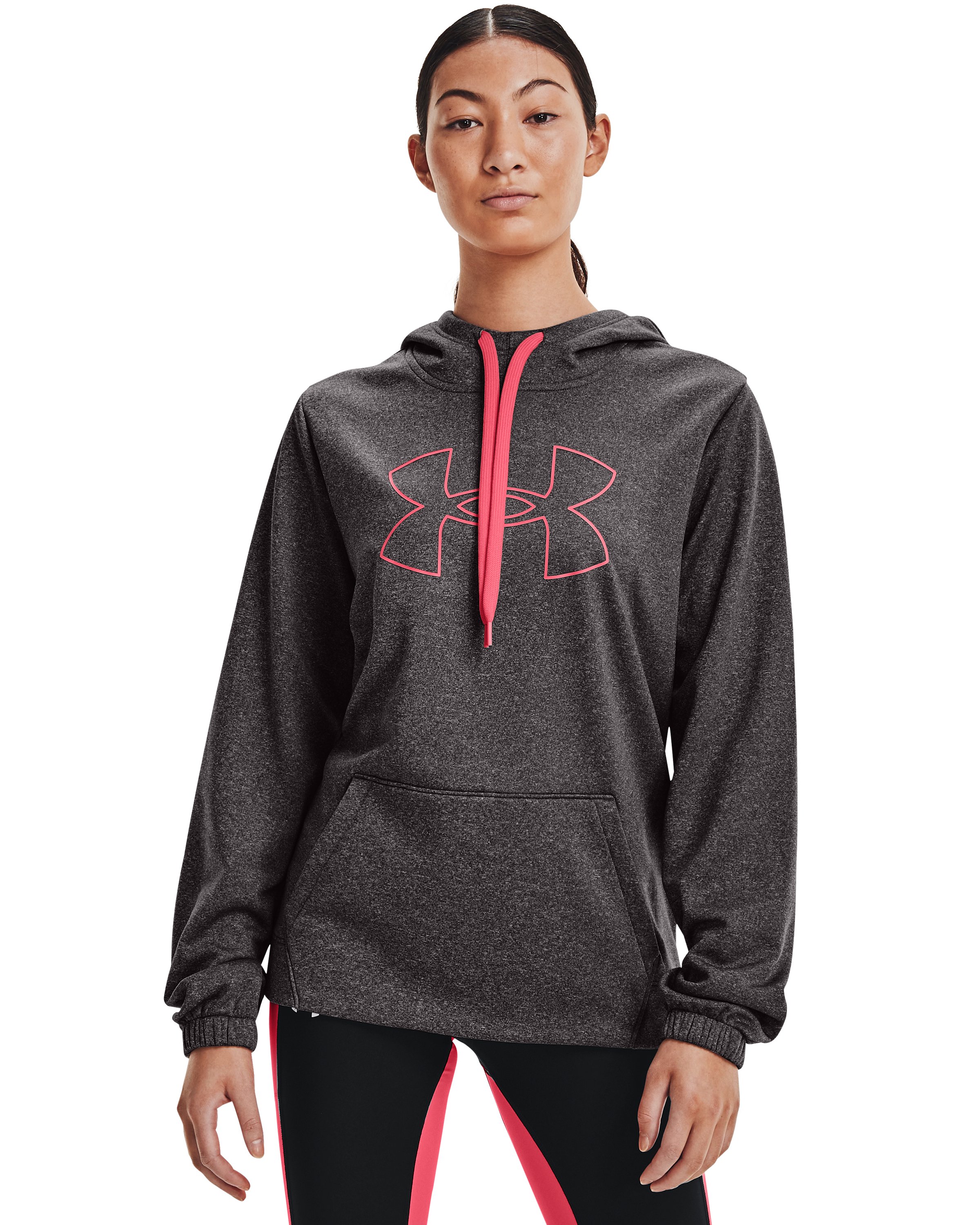 Women's Armour Fleece Silicone Outline Big Logo Hoodie 4