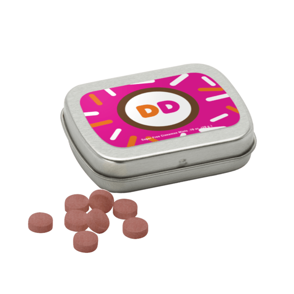 Sugar Free Mints in a Small Rectangular Hinged Tin 10