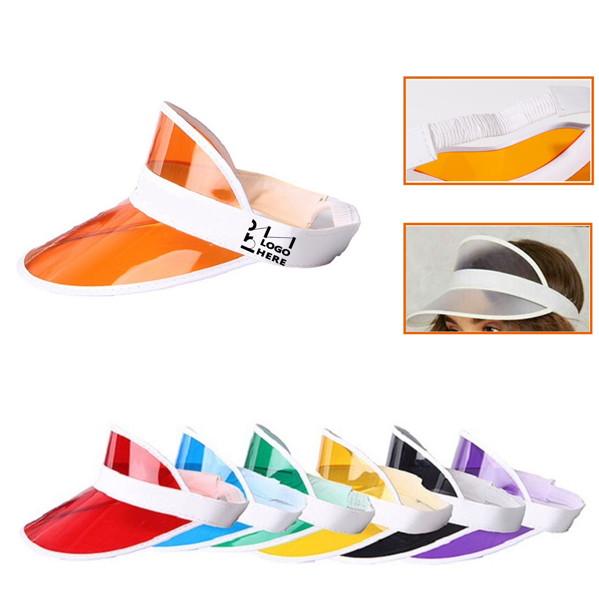 Customized PVC Sun Visor Cap 2