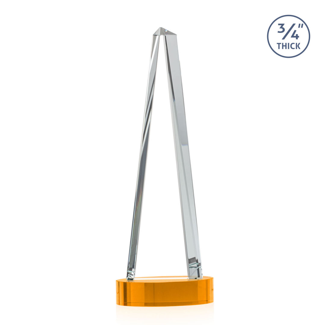 Majestic Tower Award on Alberton Base - Amber 14