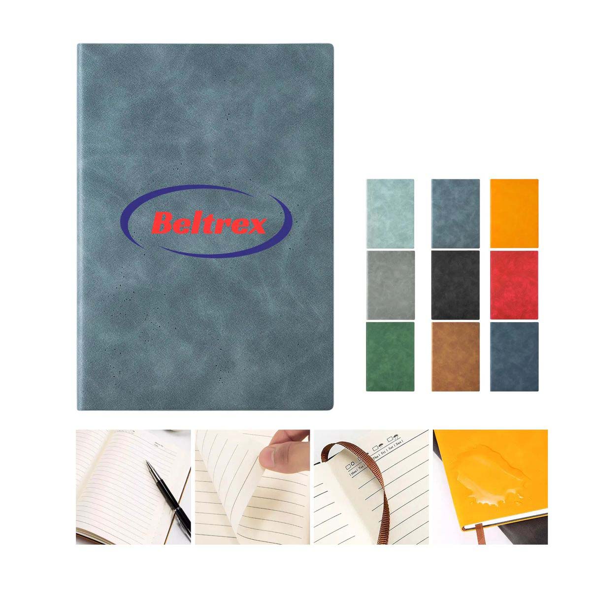 A5 Faux Leather Notebook with Soft Cover 12