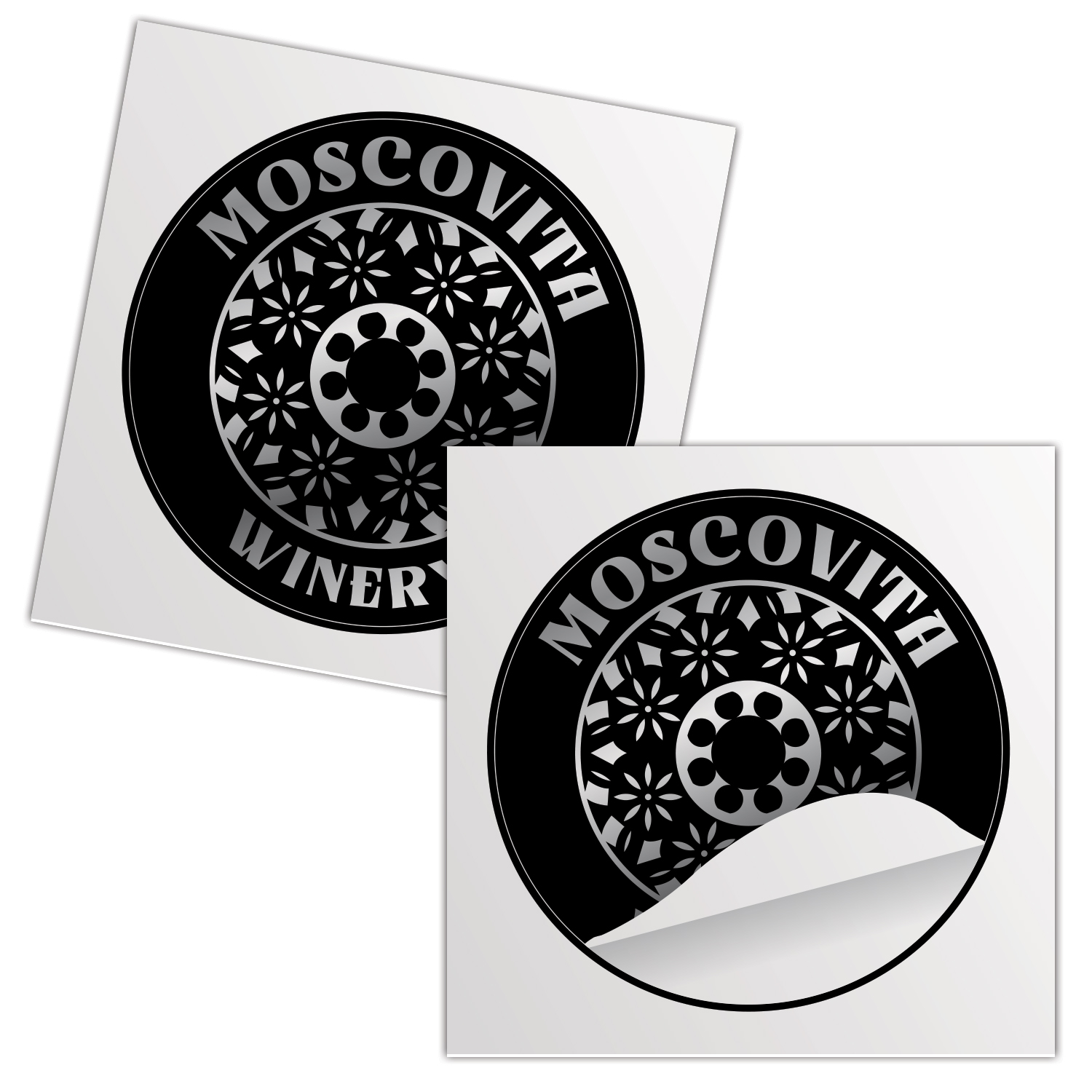 5" Round Foil Sticker 1