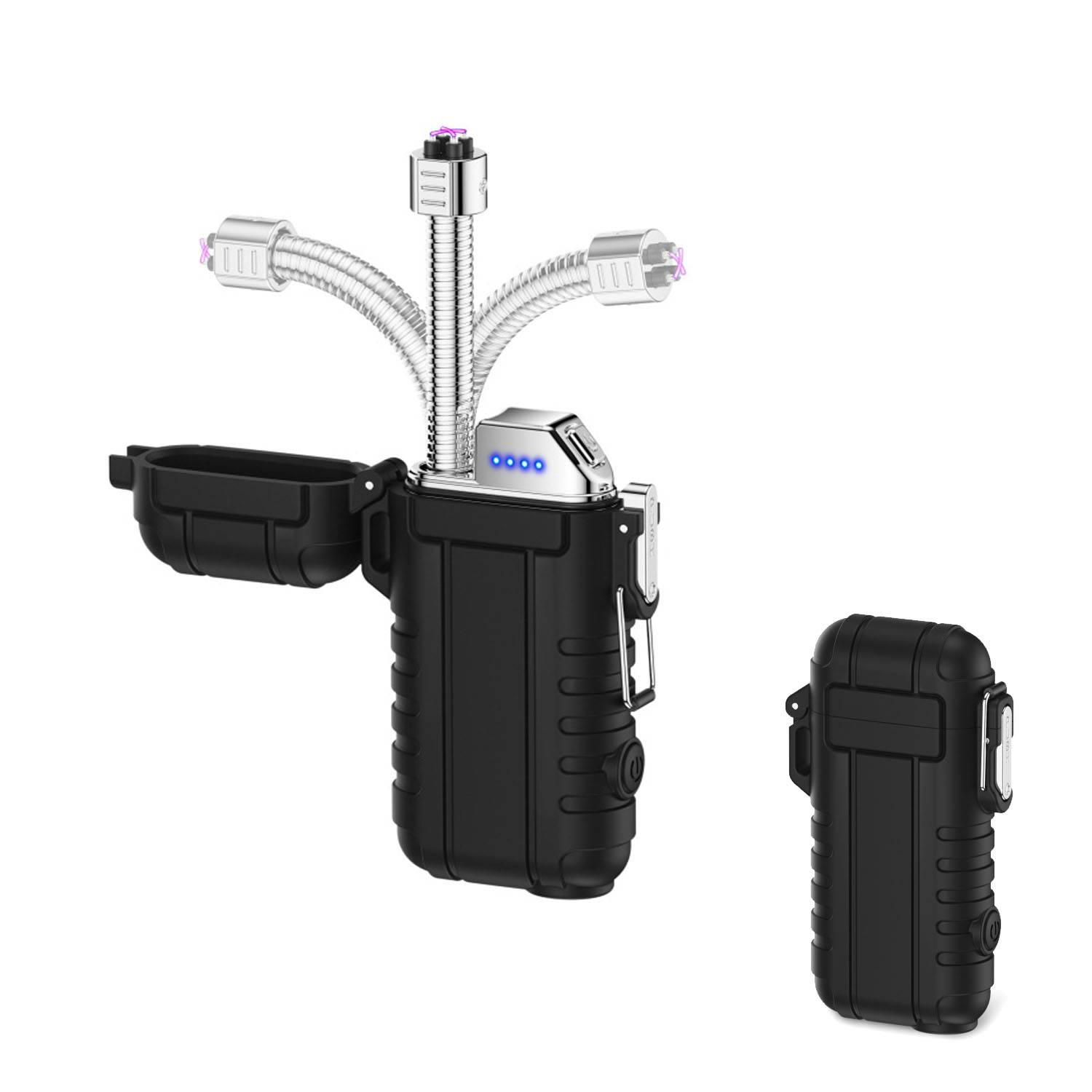 Waterproof Torch Lighter w/ Safety Lanyard 4