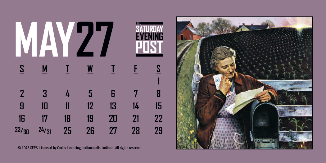 Triumph® Calendars The Saturday Evening Post Desk Calendar 48