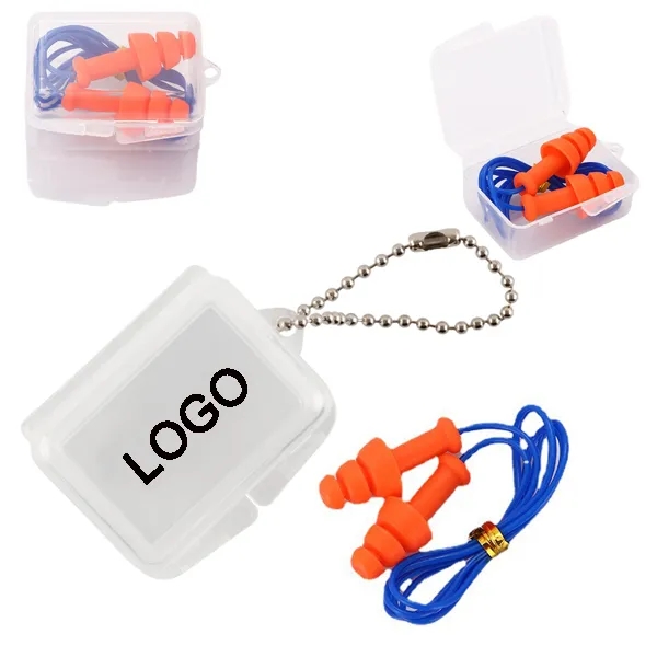 Reusable Noise Reduction Ear Plugs in Case 3