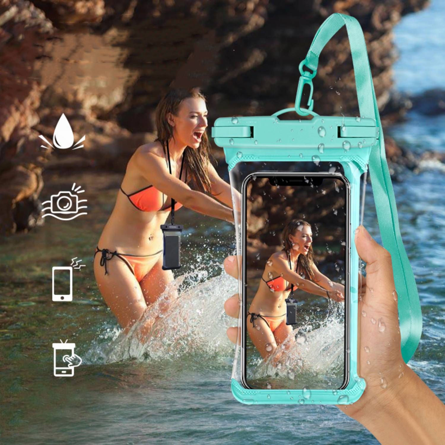 Waterproof Phone Pouch Case for snorkeling 3