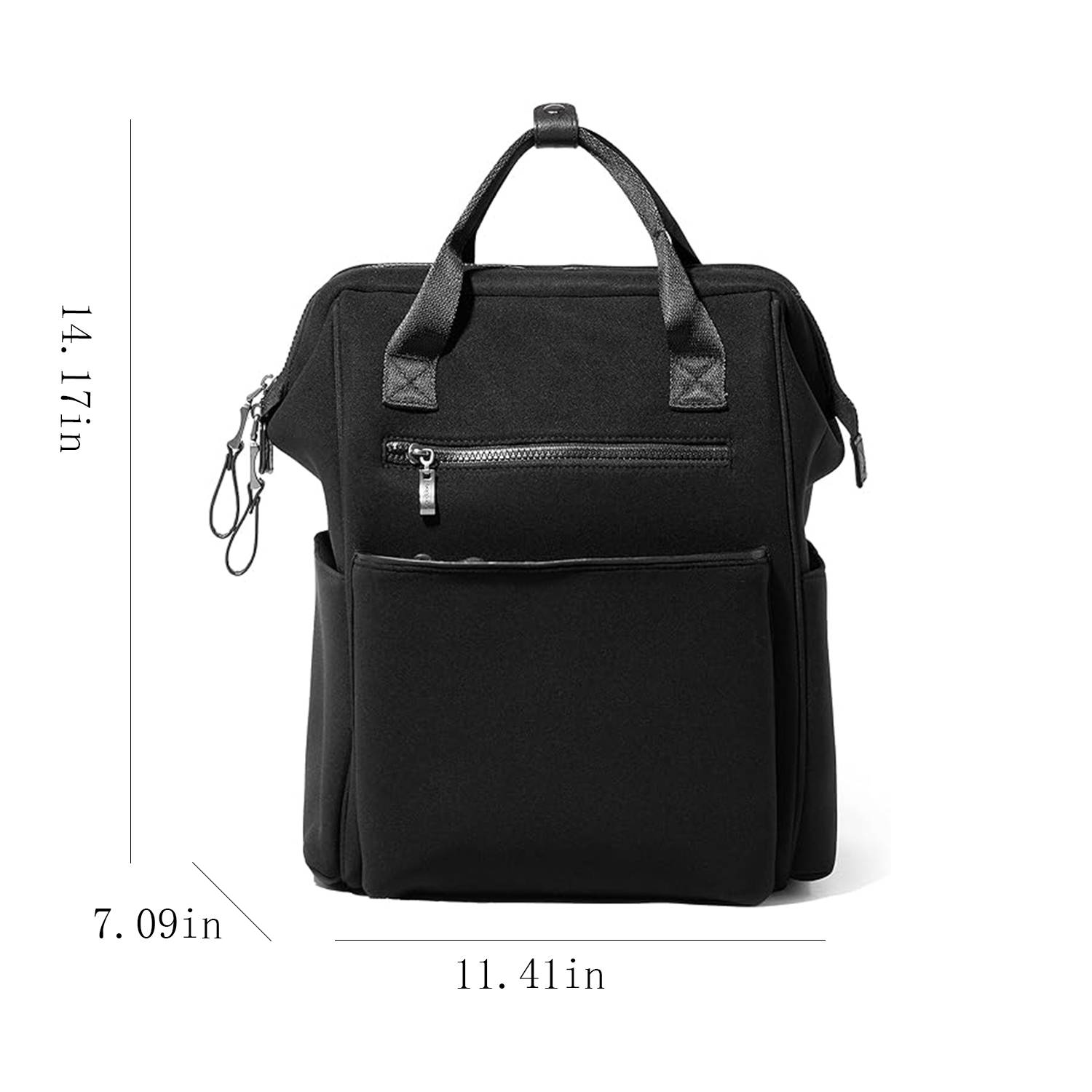 Large Capacity Polyester RFID Laptop Backpack w/ Handle 12