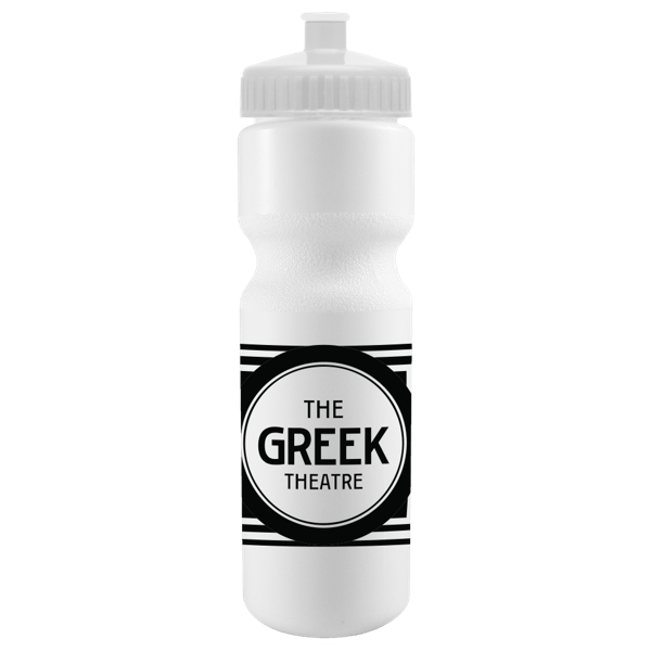 Cyclo-Cross 28oz Bike Bottle - White w/Push-Pull Lid 36
