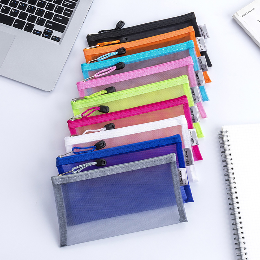 School Mesh Pencil Bag 11