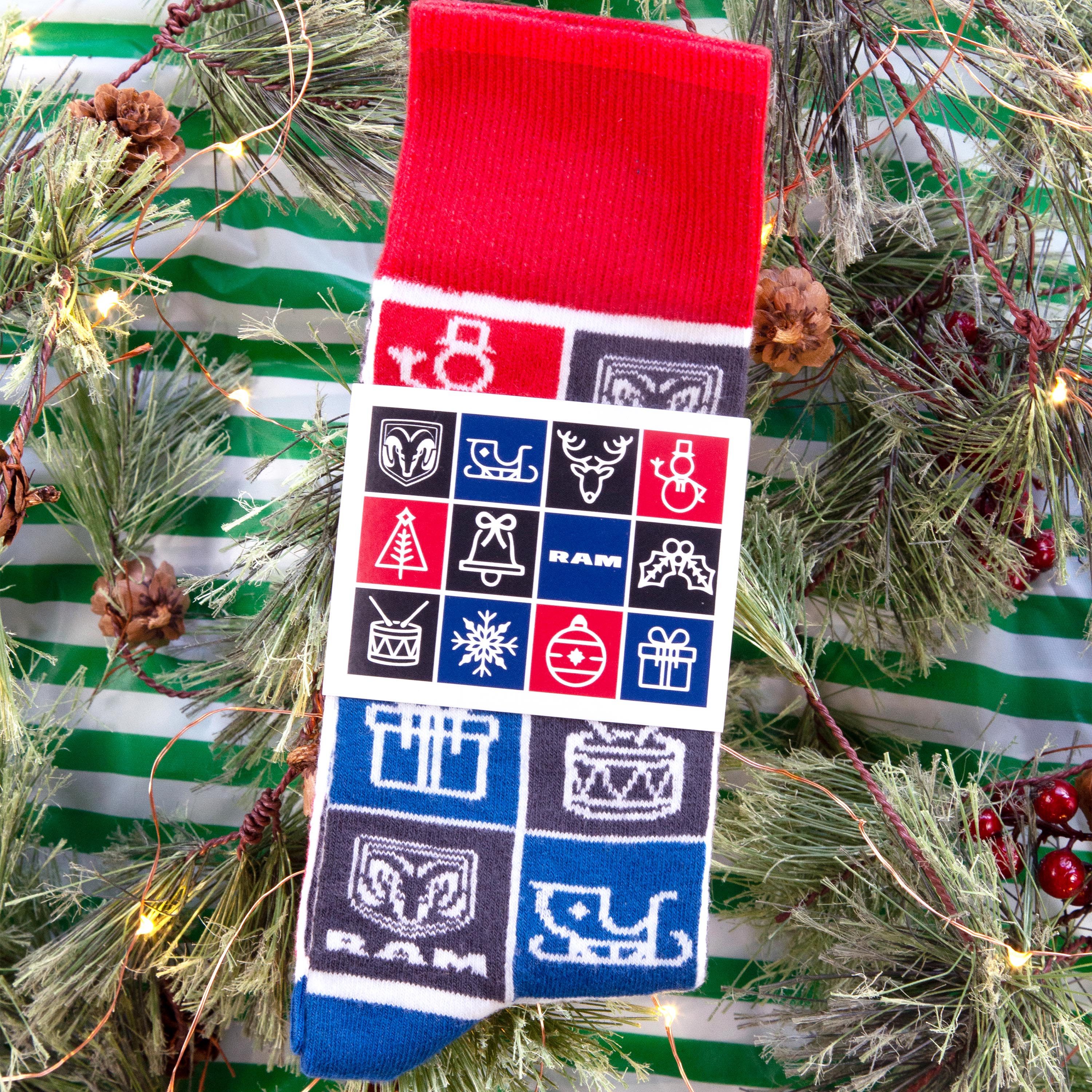 Synthetic Blend Holiday Socks - Festive Feet for Any Celebration - American Made 1