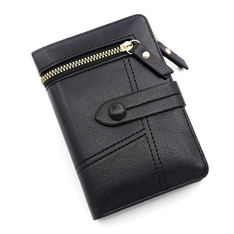 Women's PU Leather Short Zipper Purse 13