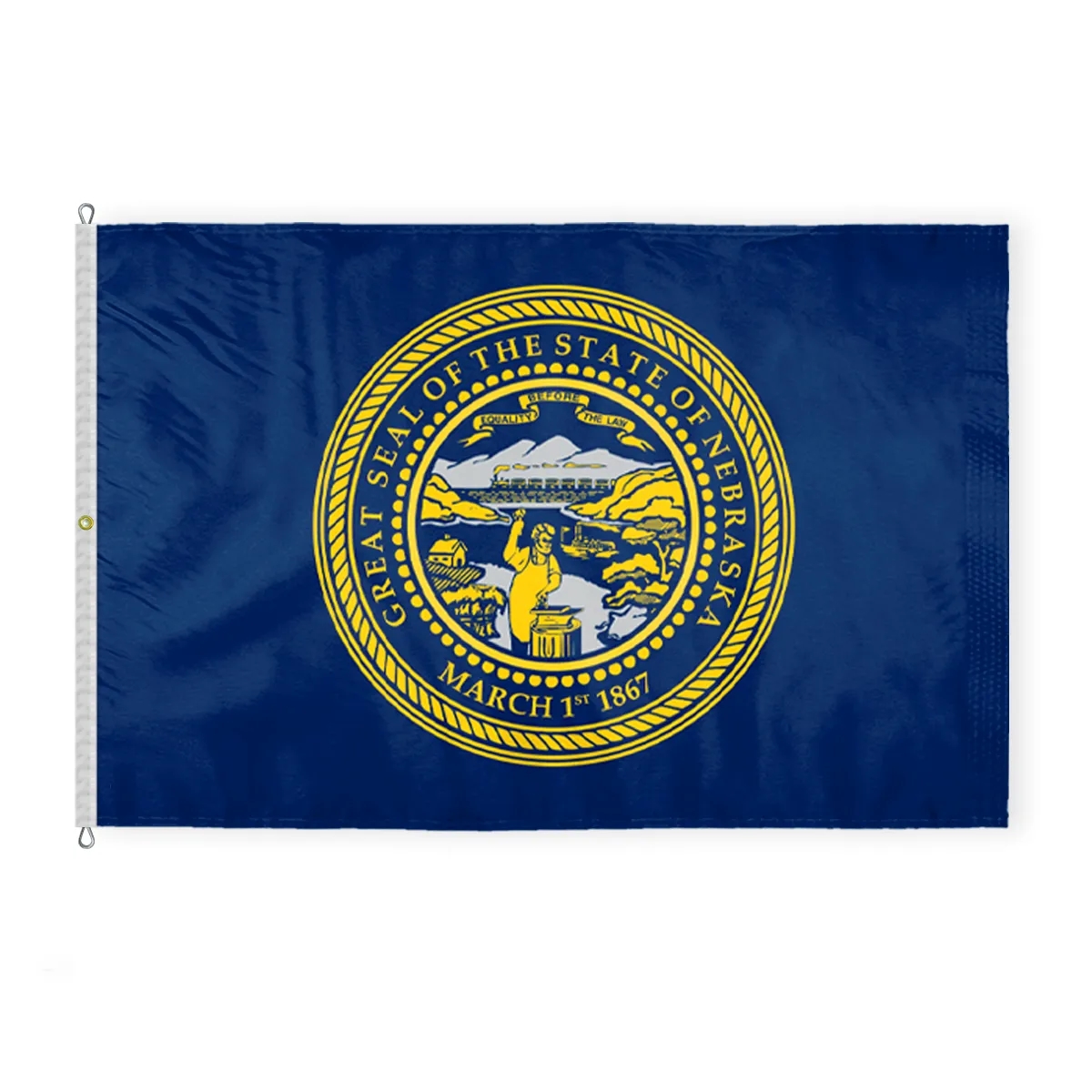 12"x18" to 8'x12' Nebraska Nylon Flags 7
