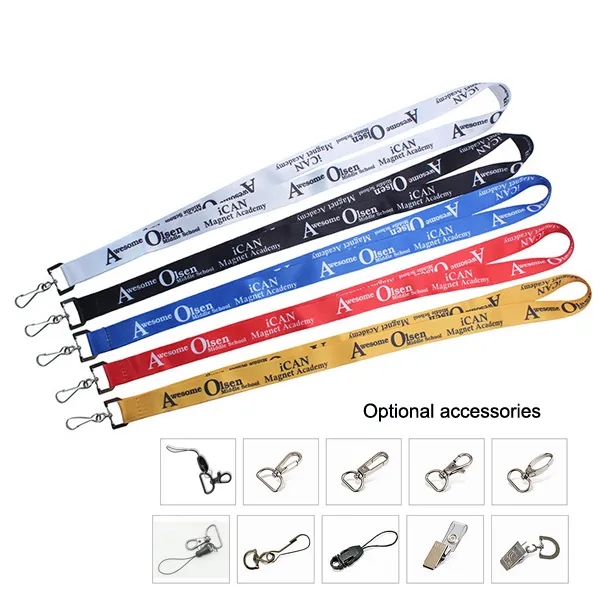 Flat Polyester Custom Sublimation Lanyards 5