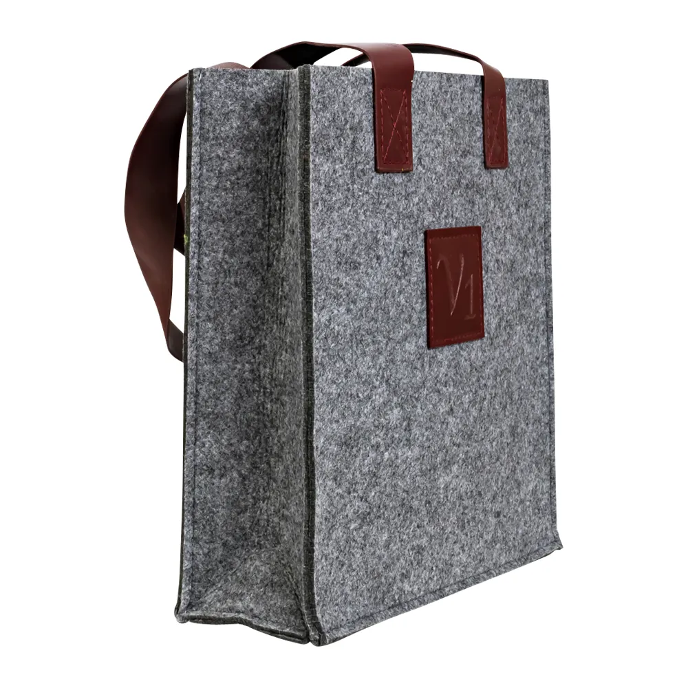 3-Bottle Felt Wine Tote 6