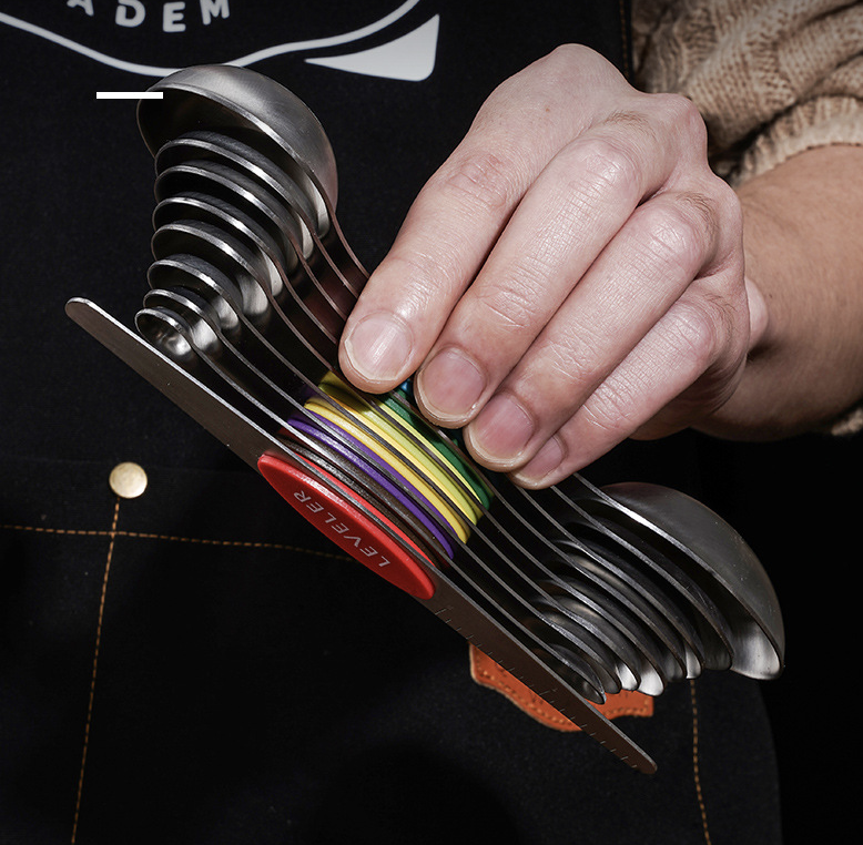 Stainless Steel Magnetic Measuring Spoons Set 7