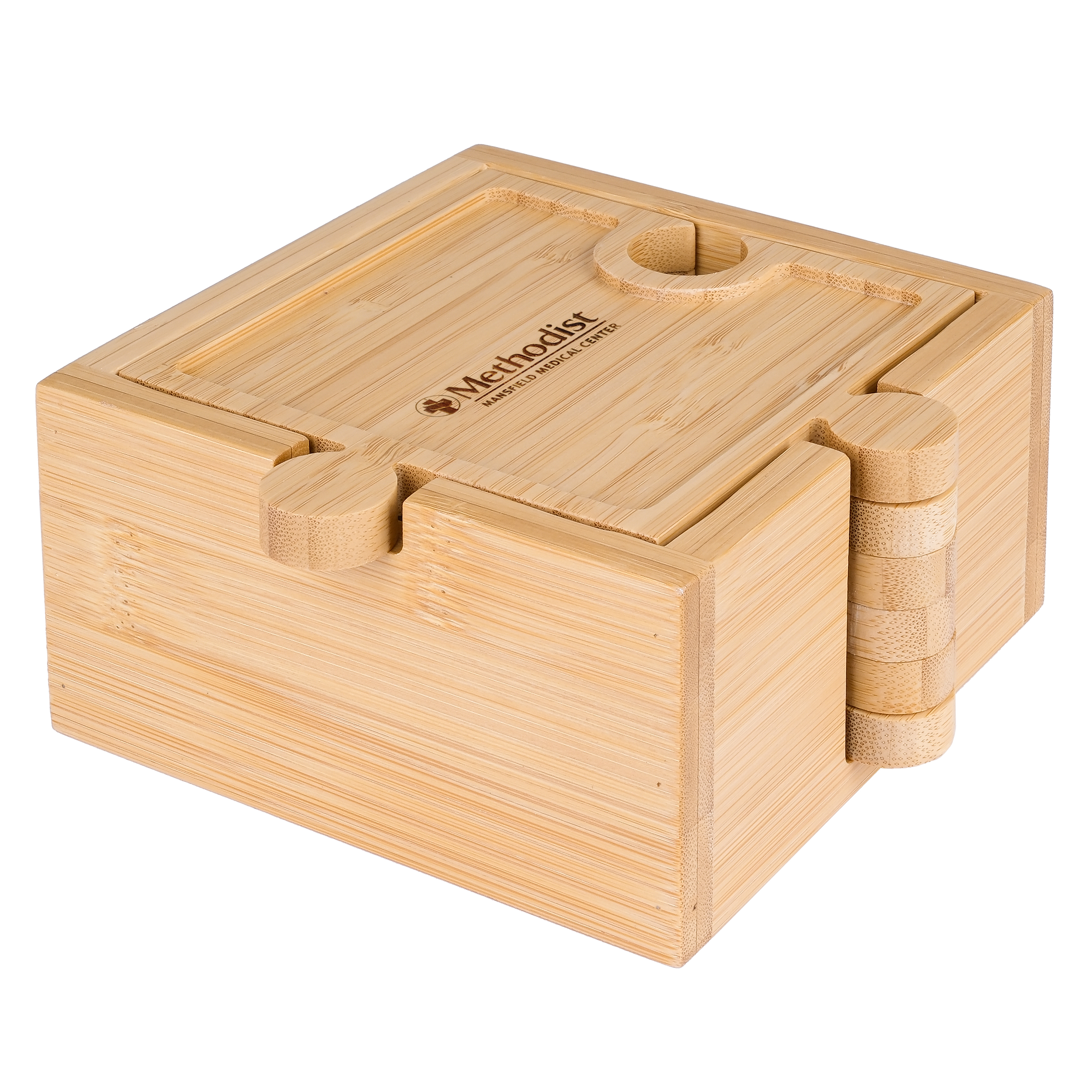 Bamboo Appetizer Plates/ Charcuterie Board Set 2