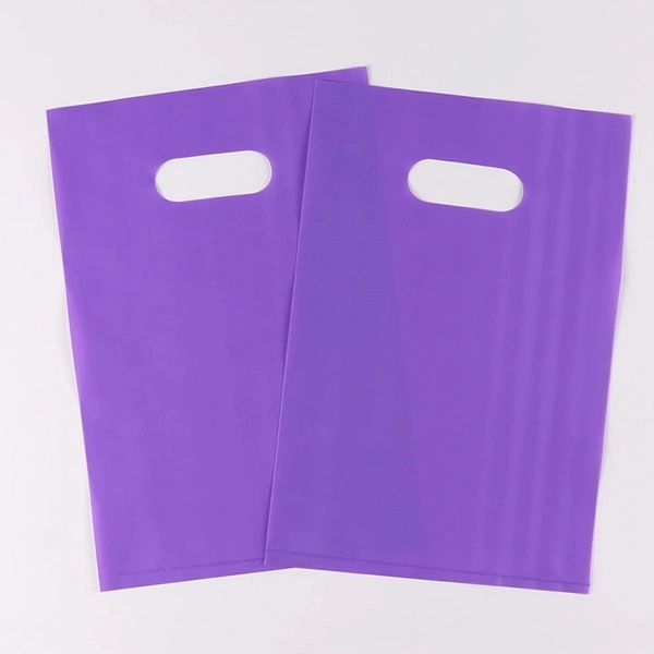 7" x 10.5" - Small Die Cut Handle Plastic Gift Bags 6