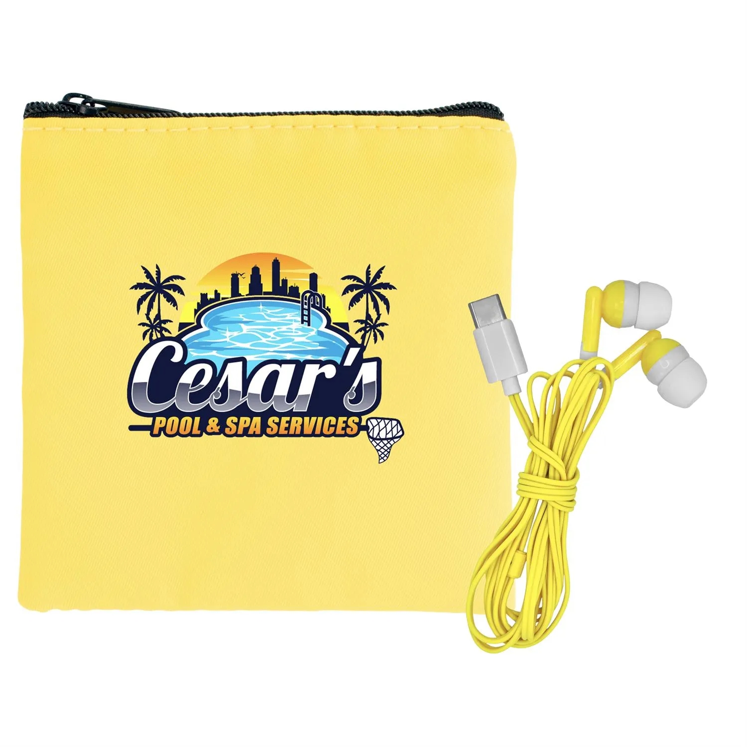 Colorful RPET Ear Bud Pouch 18