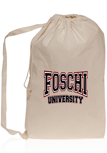 Collegiate Natural Cotton Laundry Bags 1
