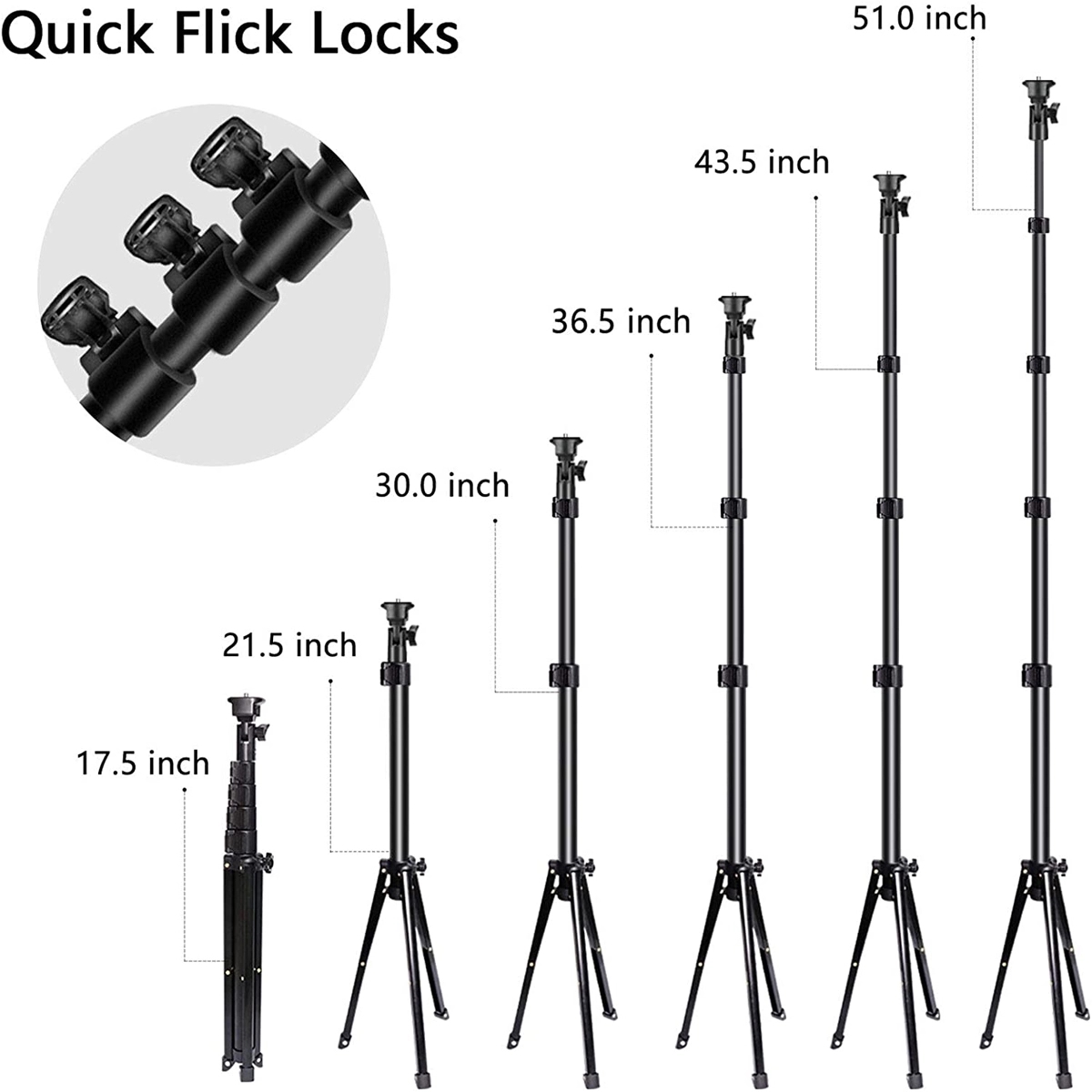 Selfie Ring Light with Tripod Stand & Phone Clip 2