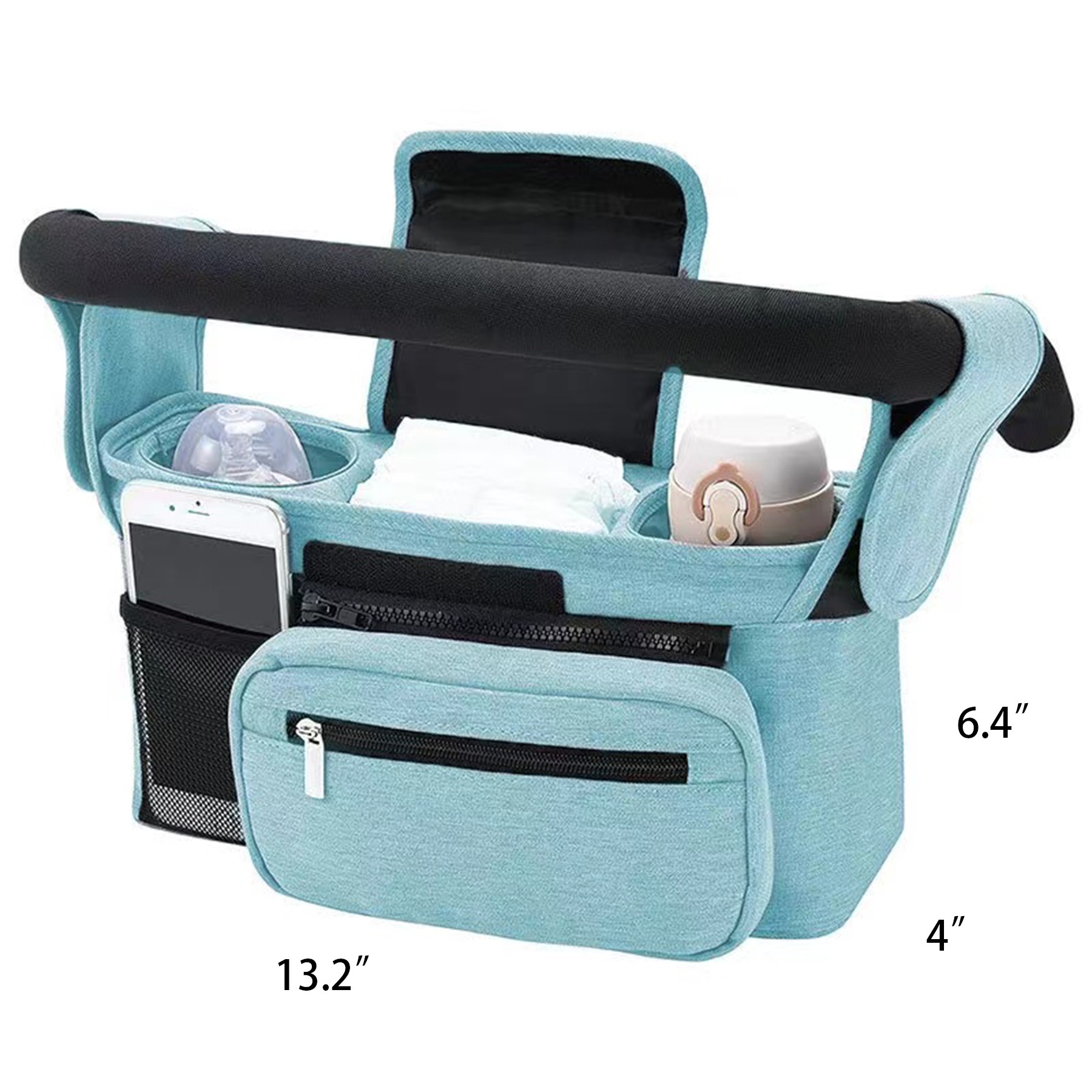 Anti-Slip Straps Baby Stroller Organizer 2