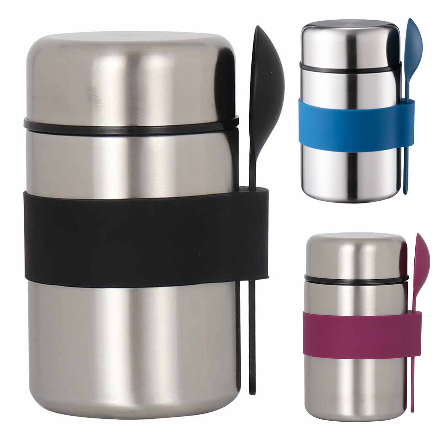 13oz Stainless Steel Stew Beaker w/ Spoon 7